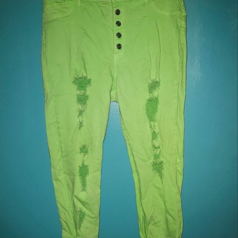 Fashion Nova Neon Green Pants